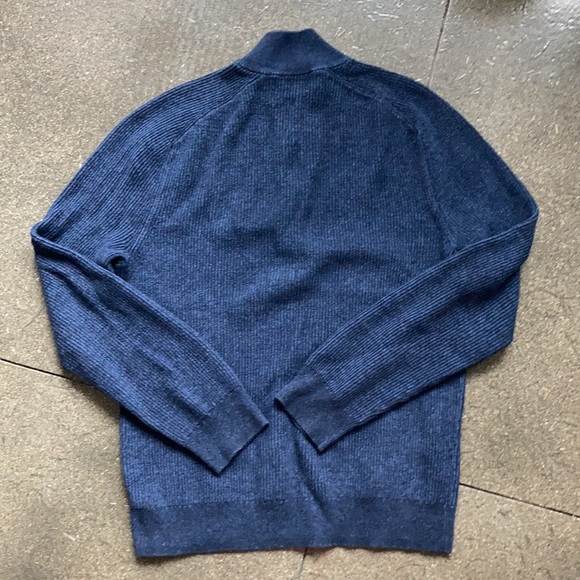 Express 1/4 Zip Ribbed Sweater - Picture 3 of 5